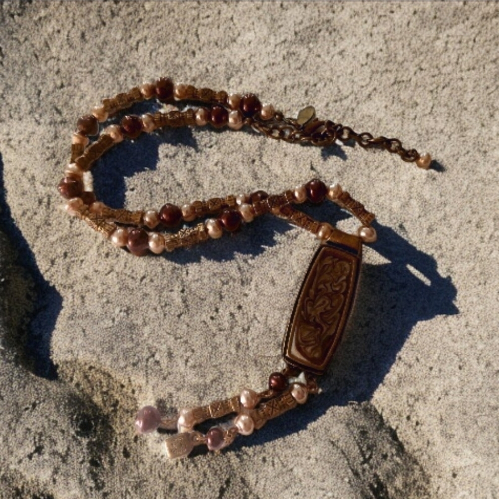 Beaded Necklace Boho Style Vintage Chico